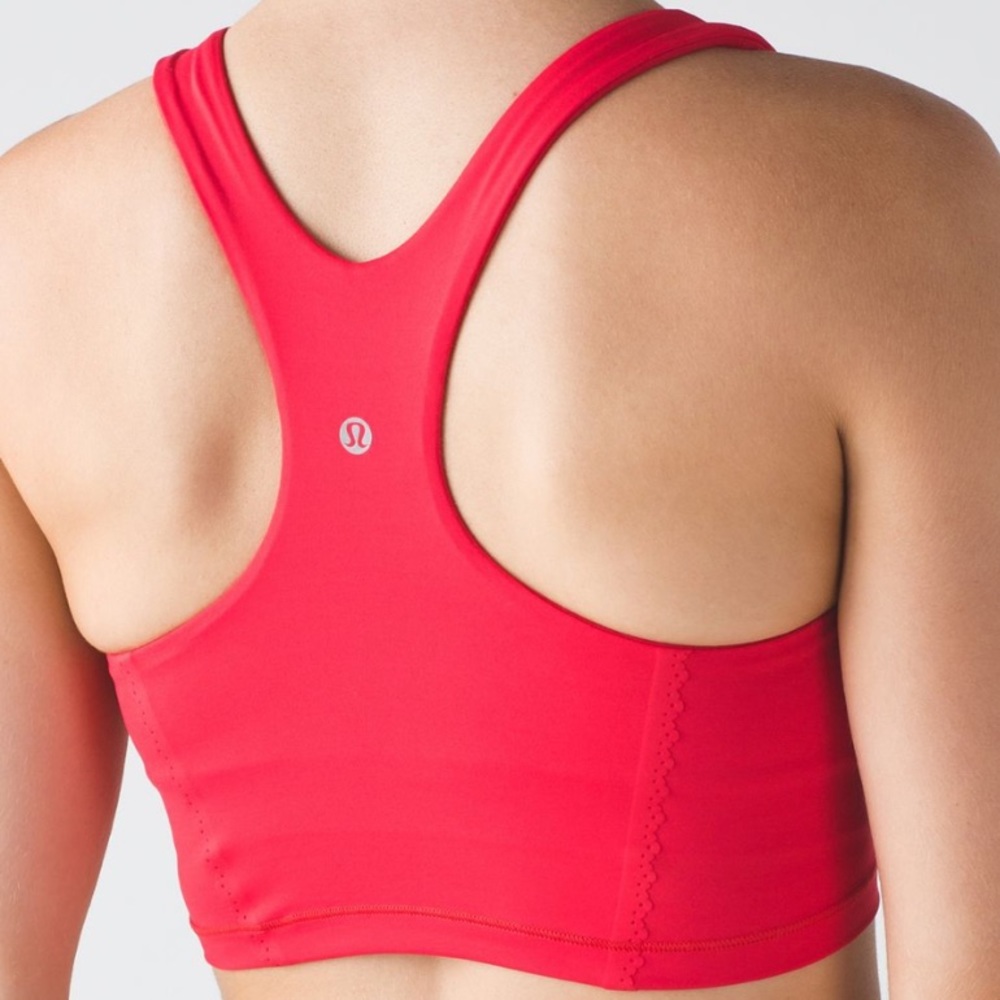 Lululemon Fast As Light Bra, Color: True Red, Size: 6